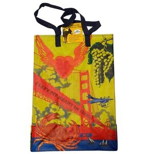 Trader Joes Northern California Reusable Grocery Bag San Francisco NWT